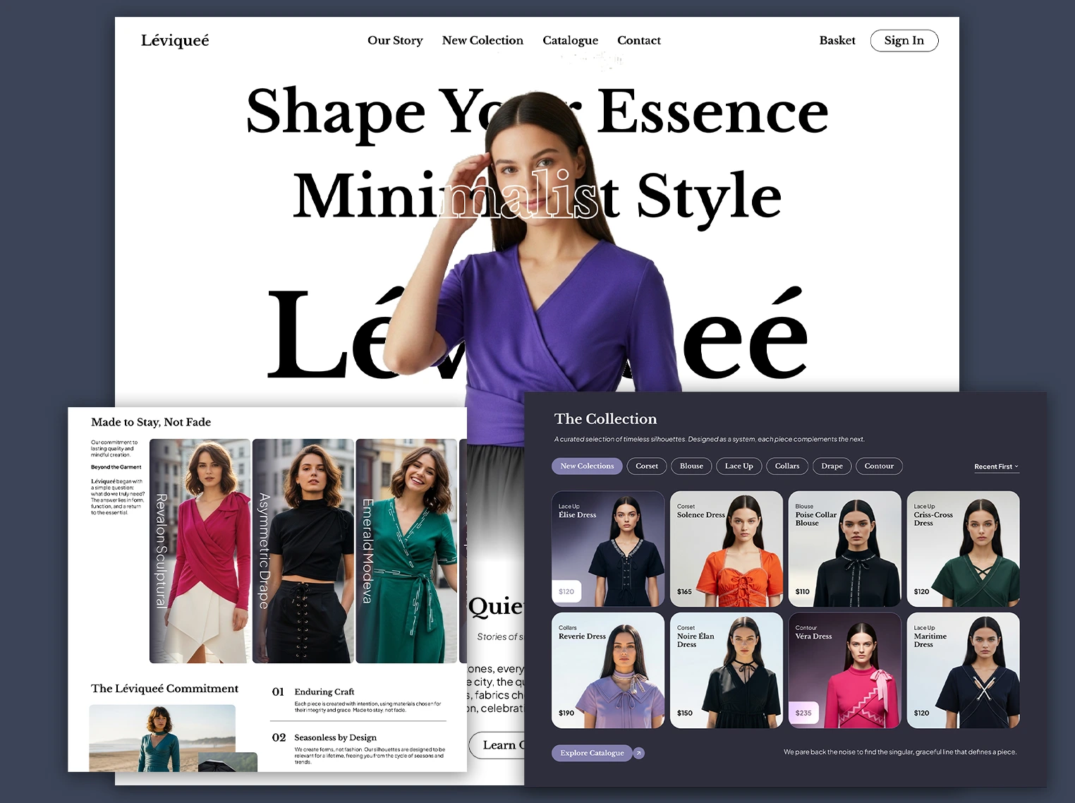 Léviqueé Homepage Rebranding